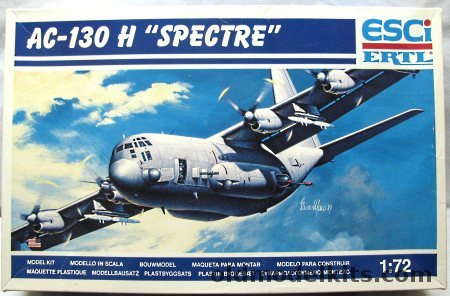 ESCI 1/72 Lockheed AC-130H Spectre II - 1 SOW / MAC USAF - Hurlburt Field Florida, 9101 plastic model kit